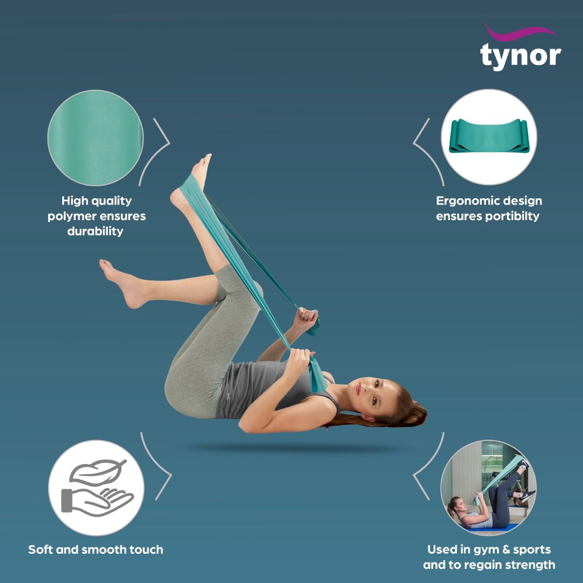 Tynor Tyroband (Exercise Band) Green