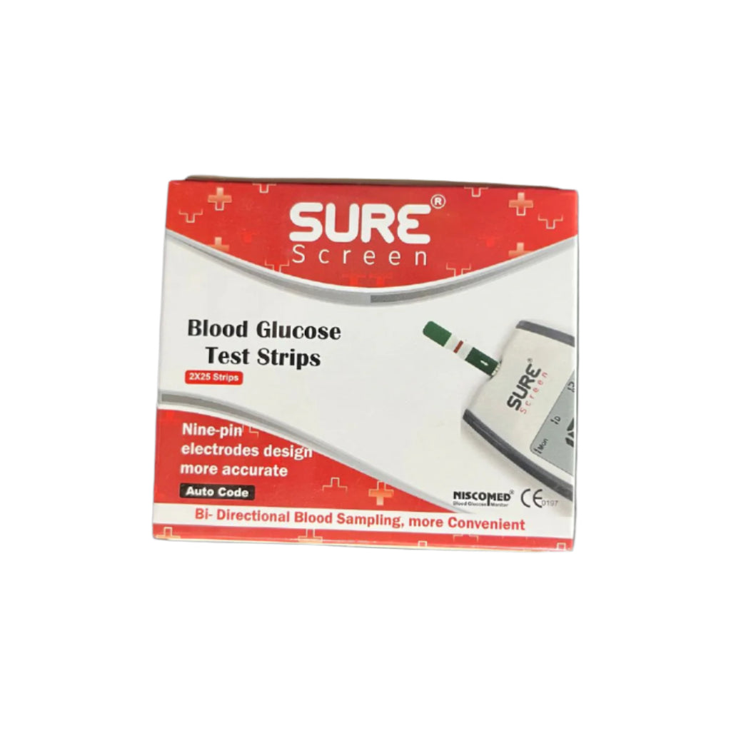 Sure Screen Blood Glucose Test Strip (50 PCS)